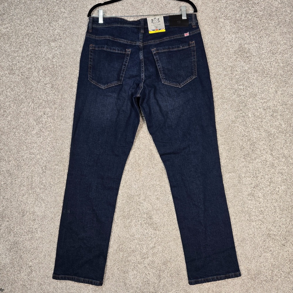 English Laundry jeans Harrow Straight Fit Jeans Dark Blue 32x30 NEW